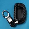 Чехол из силикона из углеродного волокна для автомобильного ключа Hyundai Creta I10 I20 Tucson Elantra Santa Fe с 3 кнопками, откидной чехол для пульта дистанционного управления