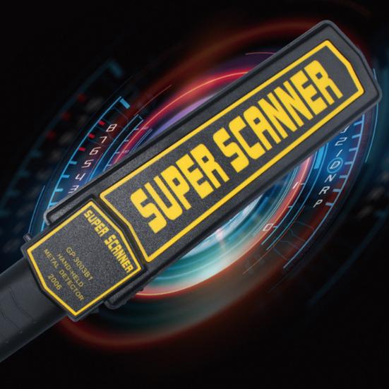 Handheld Precision Metal Detector Sound Vibration Alerts Body Security Scanner