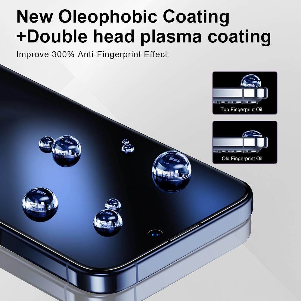 YONGPOLY For iPhone 12/12 Pro Privacy Screen Protector Full Cover Tempered Glass Film with Dust-Free Alignment Kit