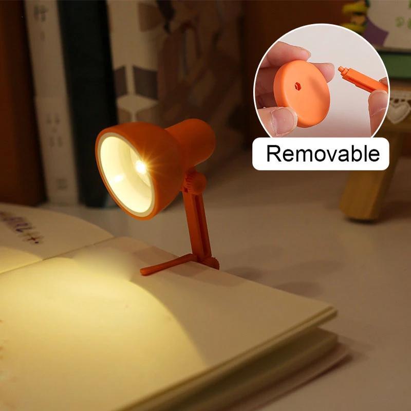 1шт мини-книжный светильник складная светодиодная настольная настольная лампа для чтения книг