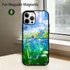 Цвет Frutiger Aero A-Art Чехол для телефона для iPhone17,16,15,14,13,12,11 Plus,Pro Магнитный для Magsafe Беспроводной зарядки