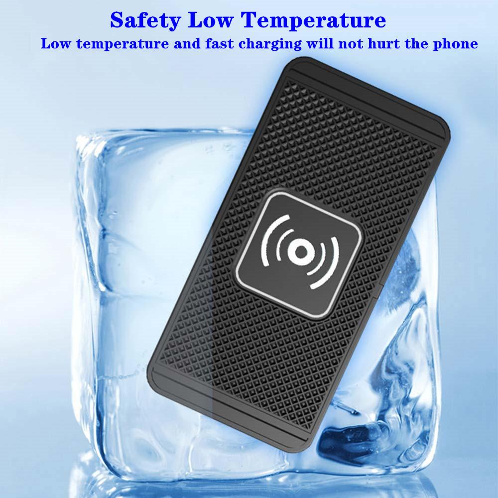 Беспроводное автомобильное зарядное устройство для iPhone 16 15 15 Pro Max 14 13 12 X Samsung S24 S23 Беспроводное автомобильное зарядное устройство Силиконовая подставка Быстрая зарядка