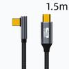 Кабель 100 Вт USB 3.1 Gen 2 10 Гбит/с Type-C 90 градусов Видеокабель 4K 60 Гц Кабель для быстрой зарядки PD 3.0 для Pro