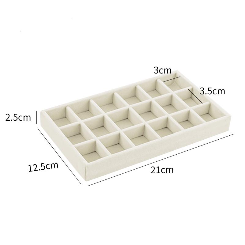 1 шт. Модный портативный бархатный органайзер для ювелирных изделий, поднос для колец, ожерелий, ящик для хранения, витрина для ювелирных изделий, ящик для хранения