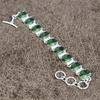 Tsavorite Gemstone Handmade 925 Sterling Silver Bracelet 7-8" KKG-151