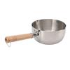 20 см нержавеющая сталь антипригарная кастрюля японская сковорода горшок для лапши молочный горшок с деревянной ручкой для