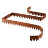 Corten Steel Landscape Edging, 6-Pack 1016 x 152 mm Metal Edging for Landscaping with 8 Connecting Plates, Bendable Metal Garden Edge Border for