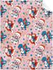 Funny Christmas Santa Claus Dinosaur Pink Blanket Print Soft Lightweight Warm Cozy Plush for Bedroom Bedding Couch