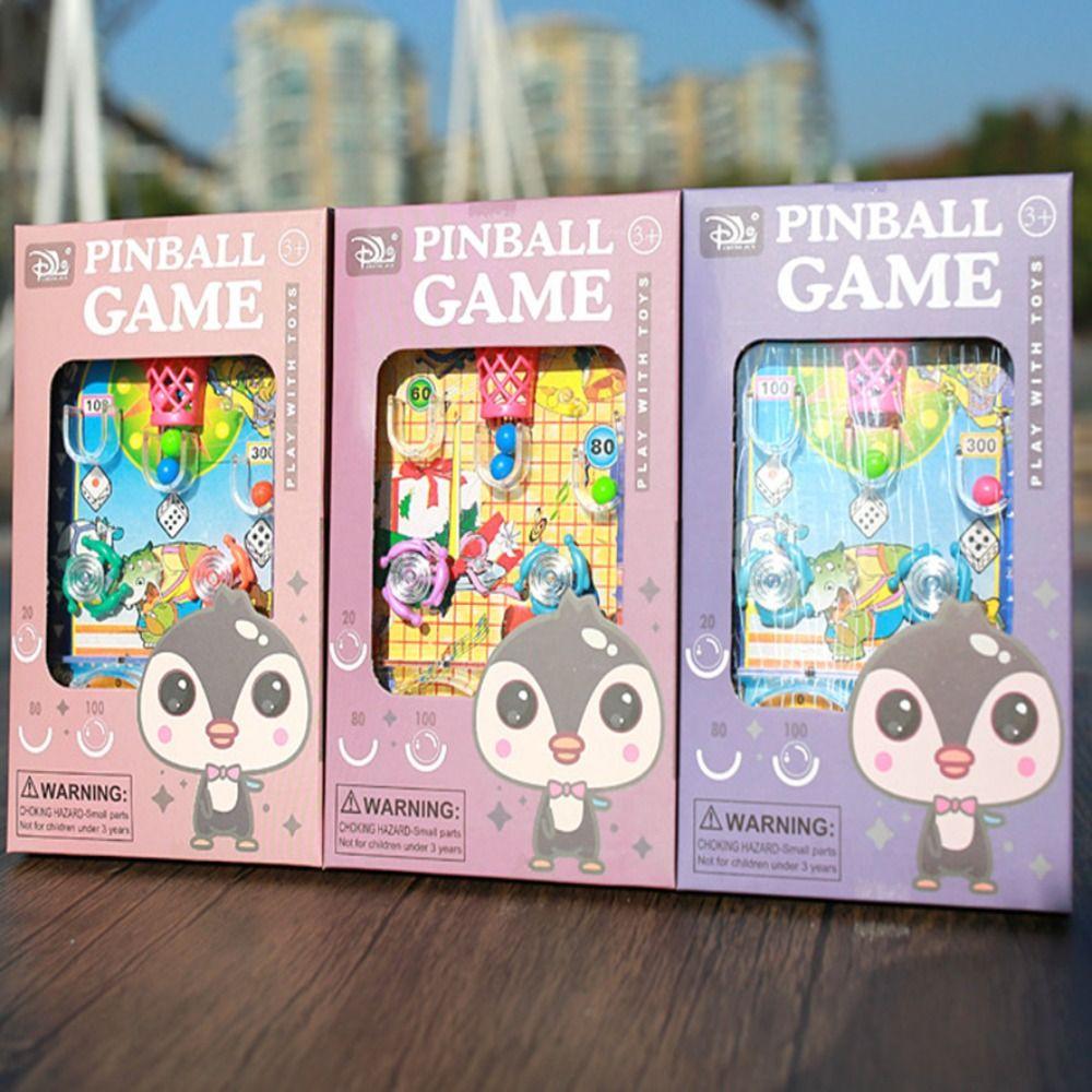Handheld Mini Pinball Desktop Games Machine Labyrinth Beads Ejection Creative Children Toys
