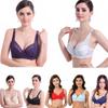 Womens Ladies Push Up Deep V Ultrathin Underwire Padded  Cotton Lace Brassiere Bra