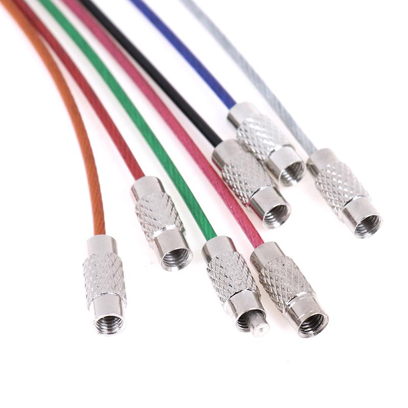 10 шт. 1,5*150 мм нержавеющая сталь круглая петля держатель брелок веревка наружные инструменты