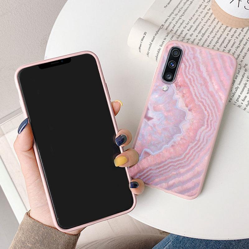 Чехол Для Samsung Galaxy A50 A30S A50S A70 A51 A71 Чехол Защитный ТПУ Fundas Модный Мраморный Каменный Текстурный Coque Capa Силиконовый