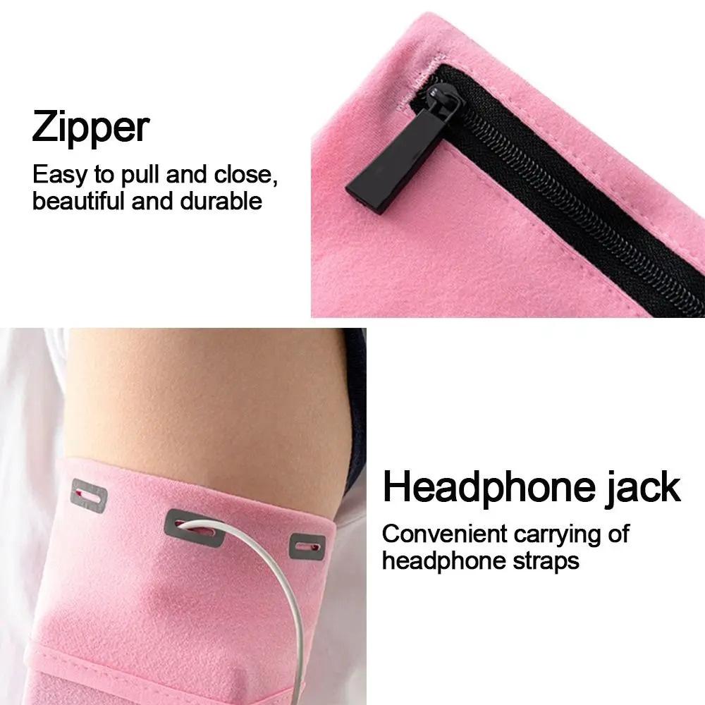 Sports Mobile Phone Armband Large Capacity Smartphone Armband Night Reflection Arm Bag Running Phone Holder For iPhone Samsung 6