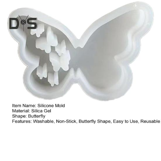 Силиконовая форма в виде бабочки, пасхальная простая в использовании гипсовая форма, многоразовая антипригарная силиконовая форма для литья поделок из эпоксидной восковой штукатурки