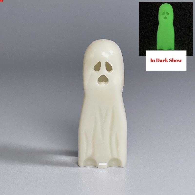 MOC Кубики Хэллоуинская тыква скорпион Зомби Лицо Головной убор Скелет Призрак Кровь Могила DIY Строительные блоки Игрушка для мальчиков