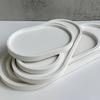 3pcs Oval Silicone Molds for Concrete, Plaster, Epoxy Resin - Multi-Purpose Storage Tray Design with Bowl Plate, Ideal for Jewelry and Ornaments