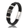 1 Men's Trendy Cowhide Rope Woven Bracelet For Dates, Travel, Banquets, Parties, Festivals, Fashion Gifts -5085