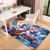 1PC Custom Name Unicorns Forest Theme Floor Mat Ideal for Living Room, Game Rooms, Office, Bedroom,Floor Mat Playful Design