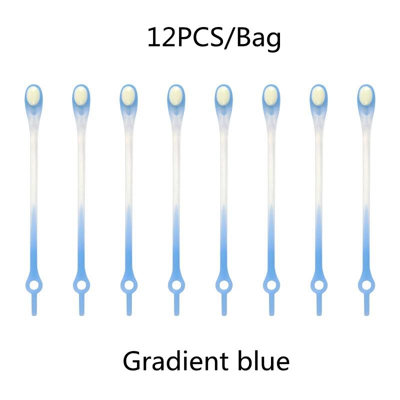 № 8, 12 шт. градиентные эластичные силиконовые шнурки без завязок, эластичные шнурки, кроссовки для взрослых и детей, ленивые шнурки для обуви, резиновые шнурки
