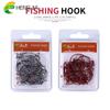 HENGJIA 30PCS/lot Red/Silver Fishing Hook with 5 Different Weight Feather Fishing Tackle High Carbon Steel Hooks Accessories