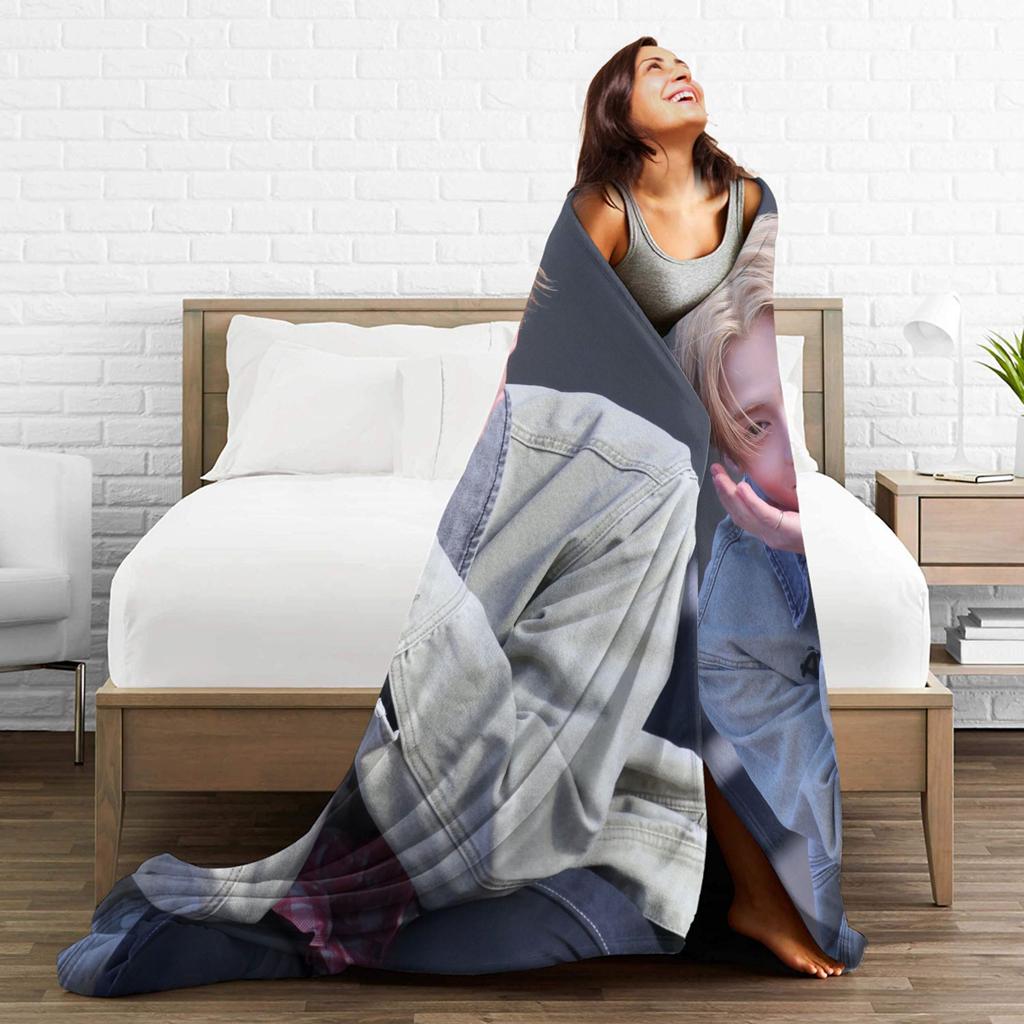 Ald1 Sangwon Super Soft Blanket For Sofa Home  Print Throw Blanket Autumn Travel Car Flannel Bedspread