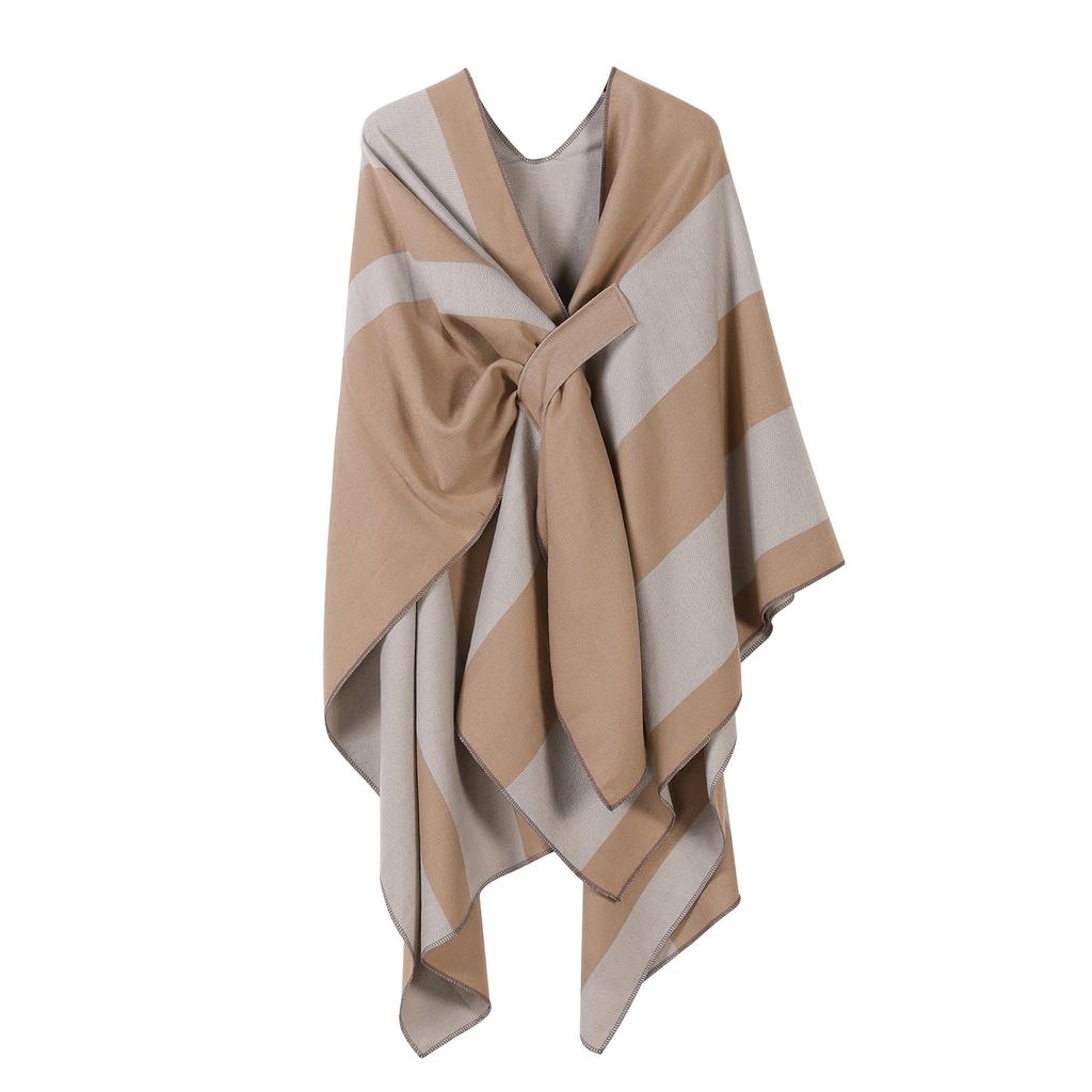 Ladies' Fashionable Knitted Shawl, High-end Travel Wear, Imitation Cashmere Cloak
