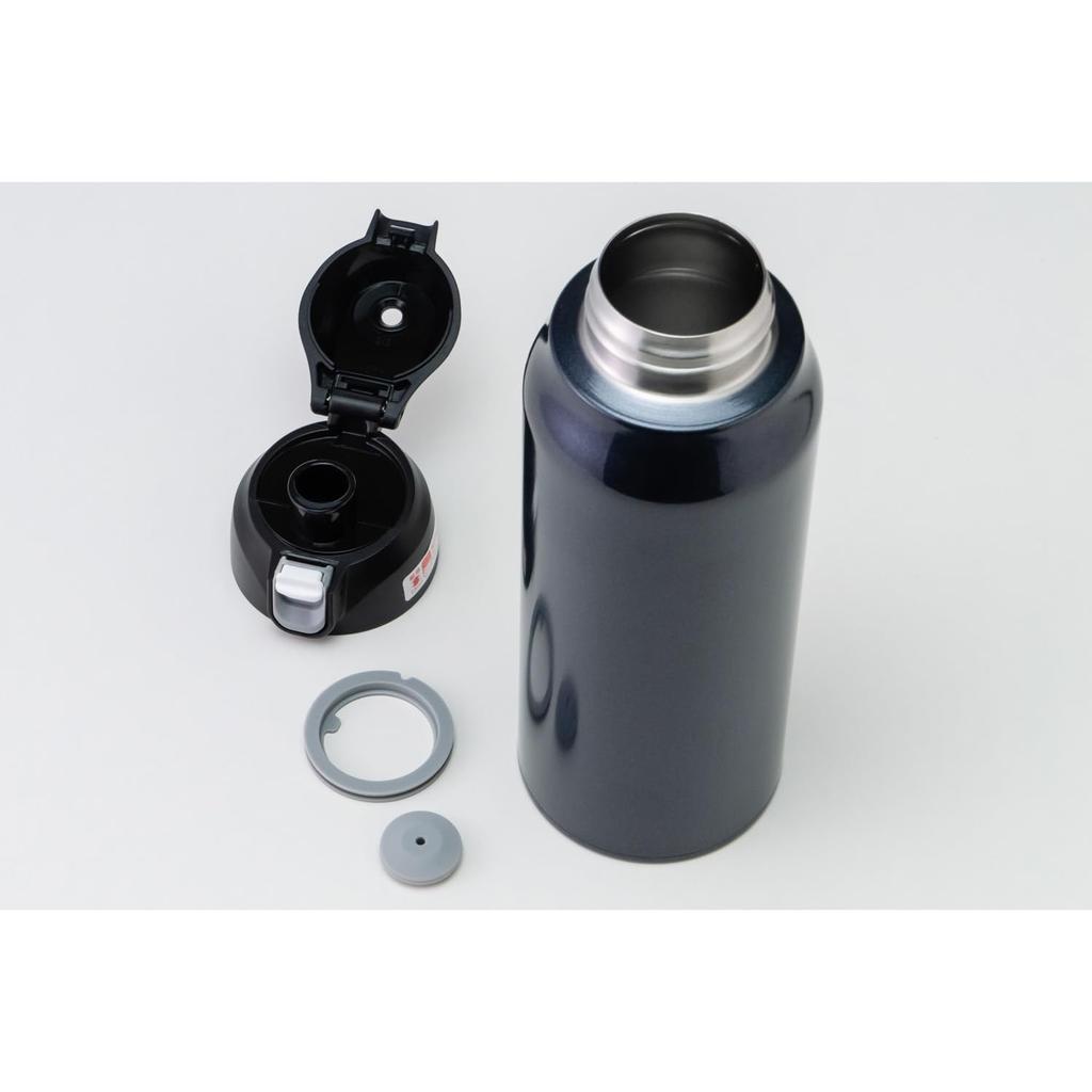 Stainless steel portable bottle for cold storage Black Large [Orgo] 1.5L PBY-15