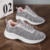 New Women Casual Sports Thick Soled Lace Up Mesh Fabric Running Non Slip Tennis Comfortable Jogging Women's Shoes Tenis De Moda