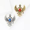 Retro Personalized Alloy Double-Headed Dragon Brooch Hipster High-End Men'S And Women'S Suit Coat Corsage Jewelry Pin