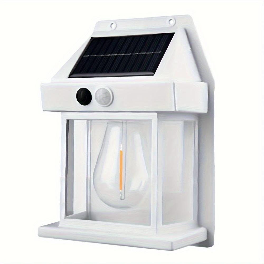 LED Solar Wall Lamp IP65 Waterproof Intelligent Induction 3 Lighting Modes  Tungsten Lamp Household Garden Light Villa Lighting