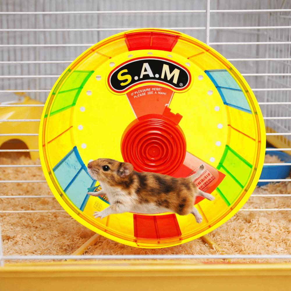 Super Silent Colorful Running Wheel Stable Base Pet Jogging Wheel Hamster Exercise