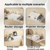 Настенная полка для роутера из нержавеющей стали, не требующая сверления, компактный органайзер для ТВ-приставок, ключей, мелких предметов в гостиной