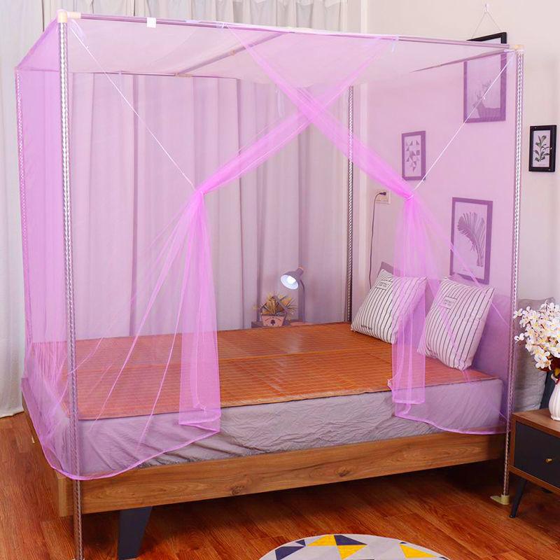 Mosquito Net White Mesh Camping Tent Square Foldable Summer Sleeping Bed Curtain Household Princess Lace Insect Canopy Dormitory
