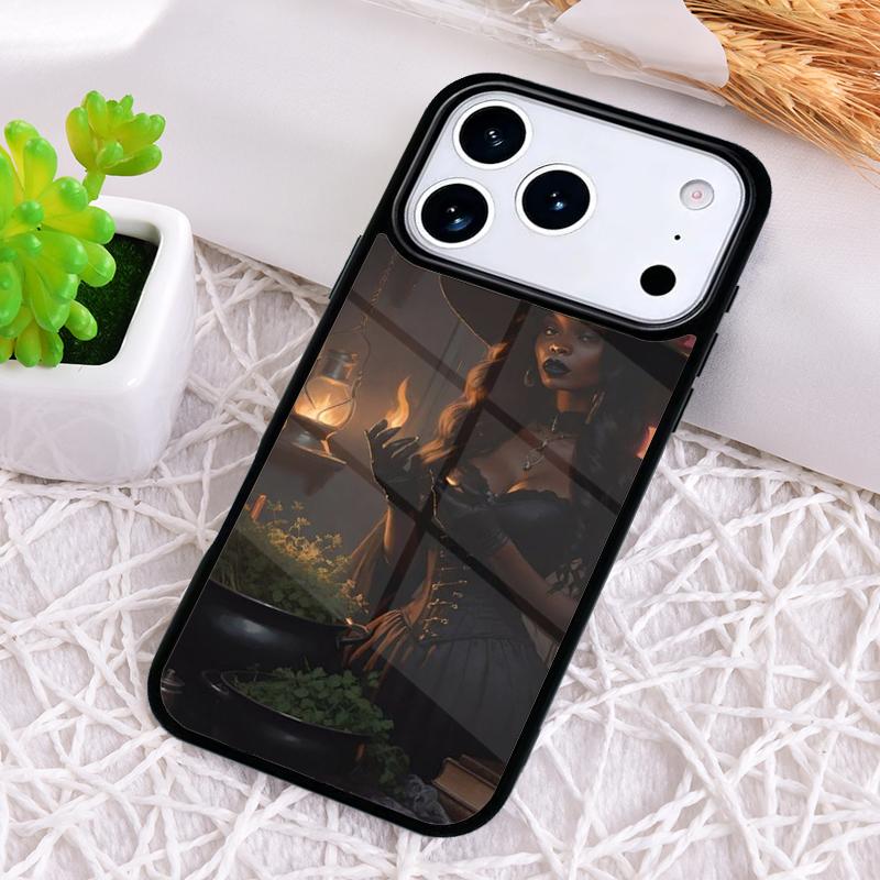 Чехол для телефона «Лунная Ведьма» с защитой от ударов для iPhone 17 Air 16e 15 11 12 14 13 Pro Max Cover Coque