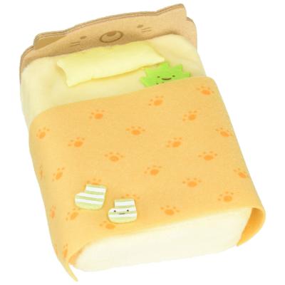 San-X Sumikko Gurashi Мини-кровать-плюш (оранжевый) MR71805 - Коллекционная кавайная игрушка, идеально подходящая для подарка