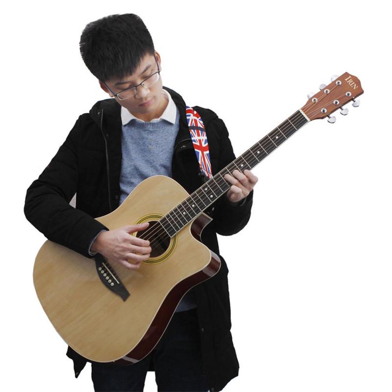 41-дюймовая гитара из липы с вырезом, гладкая накладка на гриф, включает в себя сумку + ремешок + струну + медиатор + настройку с шестью отверстиями