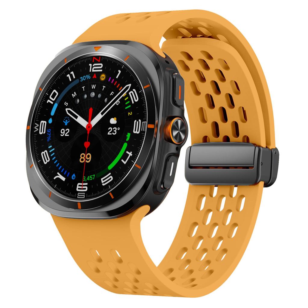 Магнитный ремешок для Samsung Galaxy Watch Ultra 47 мм аксессуары Дышащий силиконовый ремень Браслет galaxy watch 7 ultra ремешок 47 мм
