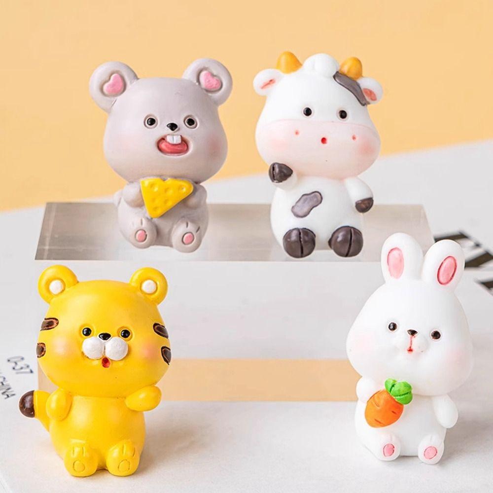 Resin Mini Figurines DIY Resin Ornaments New Animal Landscape Decoration  Garden
