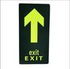 Luminous Restroom Floor Exit Sign - Fluorescent Emergency Direction Indicator