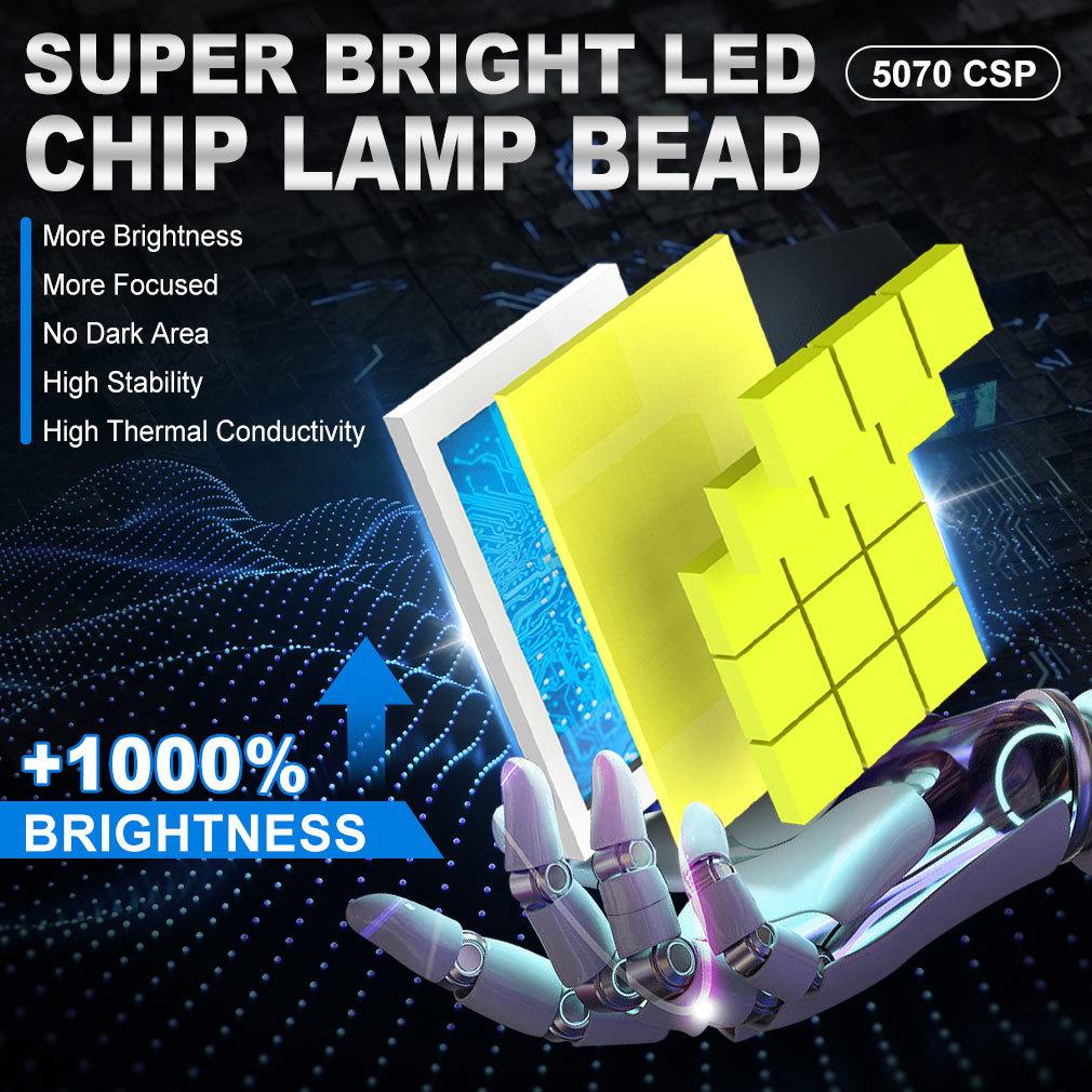 2 шт. 60000 лм D1S D3S светодиодные лампы для фар D2S D4S D8S D1R D2R D3R D4R D8R Turbo LED 30SMD CSP лампы для автомобильной фары Canbus 100 Вт 6500К фара