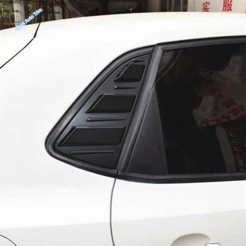 Rear Quarter Window Blinds Side Tuyere Louvers Cover Trim For VW Volkswagen Polo 2011 2012 2013 - 2018 Decoration Accessories