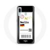 Case for Samsung Galaxy A20 Berlin Flight Ticket