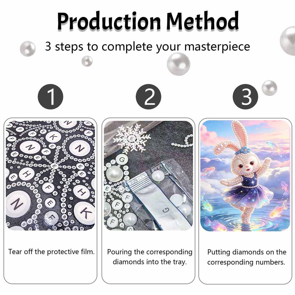 Disney Набор для 5D-рисования жемчугом DIY, Очаровательная девушка-кролик, Кристальные стразы, Поделки для декора стены дома, спальни, Ручная работа, Подарок