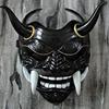 Japanese Ghost Hannya Halloween Masquerade Mask Prajna Half Face Masks Samurai