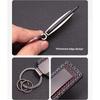 Luxury Metal Car Keychain Emblem Key Ring for Mitsubishi Pajero ASX Triton Delica Mirage Galant Accessories