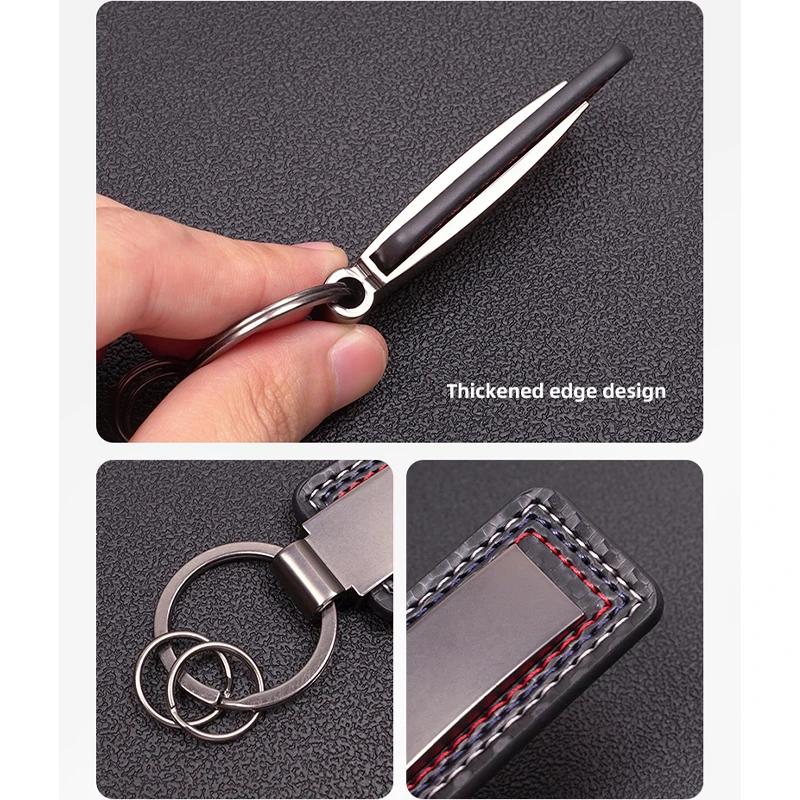 Luxury Metal Car Keychain Emblem Key Ring for Mitsubishi Pajero ASX Triton Delica Mirage Galant Accessories