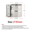 For Muffler 2.0" 2.25" 2.5" 2.75'' 3.0" 4.0" 5" Stainless Exhaust Sleeve Butt Joint Clamp Exhaust Band Clamp Strap Exhaust Clamp