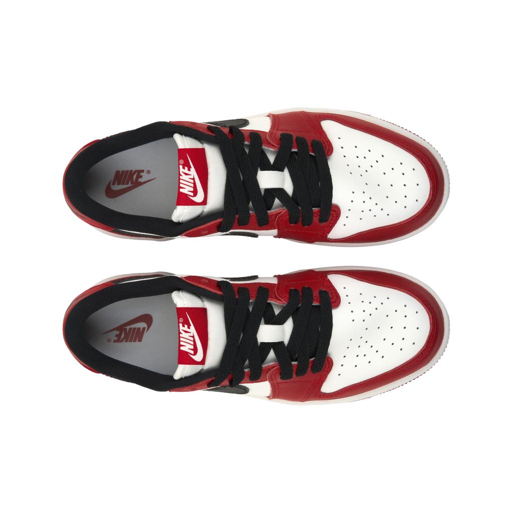 Кроссовки Air Jordan 1 Retro Low OG PS Chicago 2025 Детские Красные Varsity-Red Черные HQ6996-600