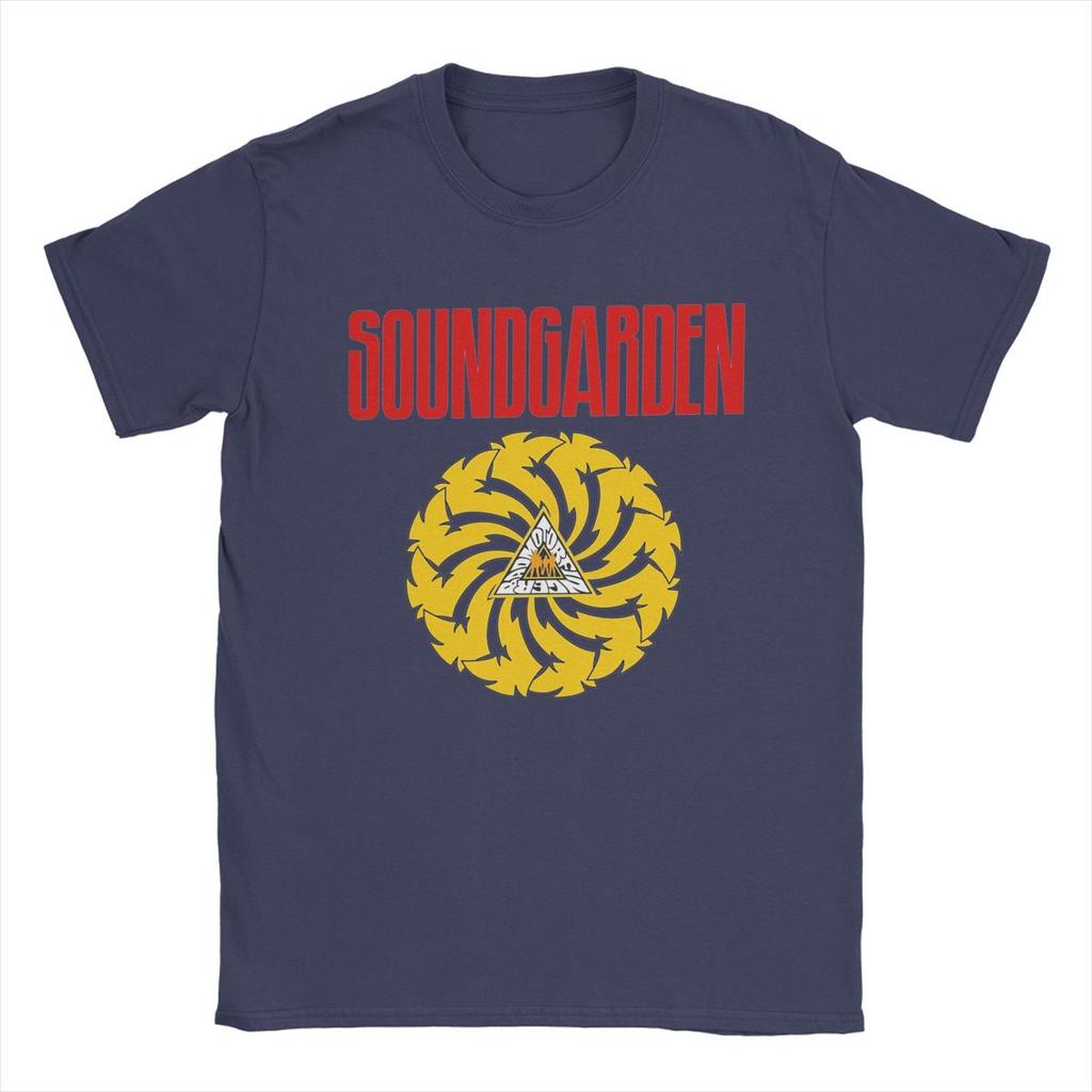 Забавная футболка Soundgarden Badmotorfinger для мужчин, круглый воротник, футболки из чистого хлопка, футболки с коротким рукавом, топы больших размеров