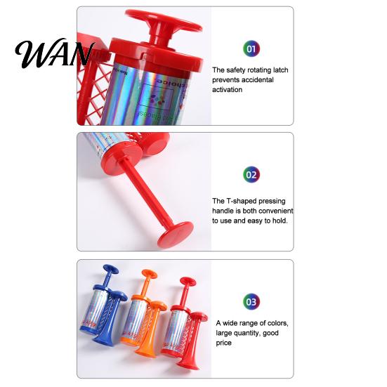 No Battery Event Horn Hand Pump Air for Sports Games, Cheering Noise Maker Manual Push Stadium, Portable Sound Speaker Soccer Fan Party Long-lasting